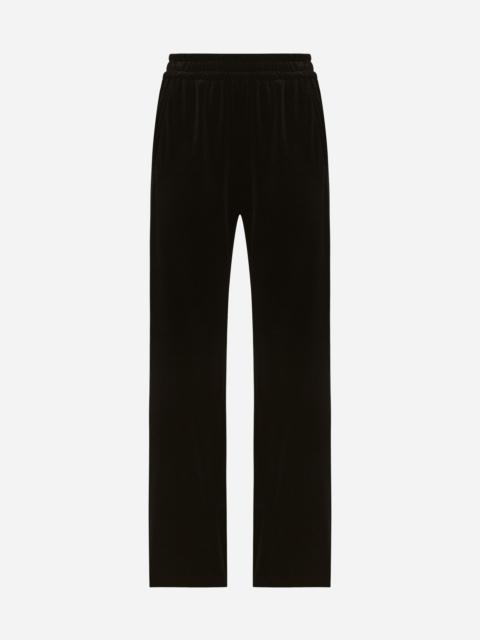 Dolce & Gabbana Velvet jogging pants