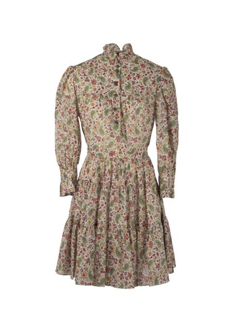 Etro Short Cotton Floral Paisley Dress