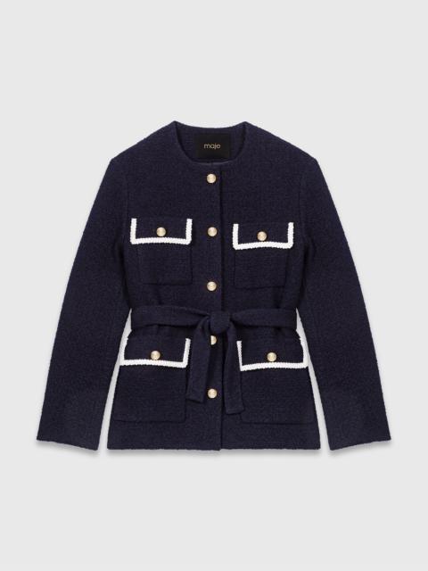 maje 4-pocket tweed jacket
