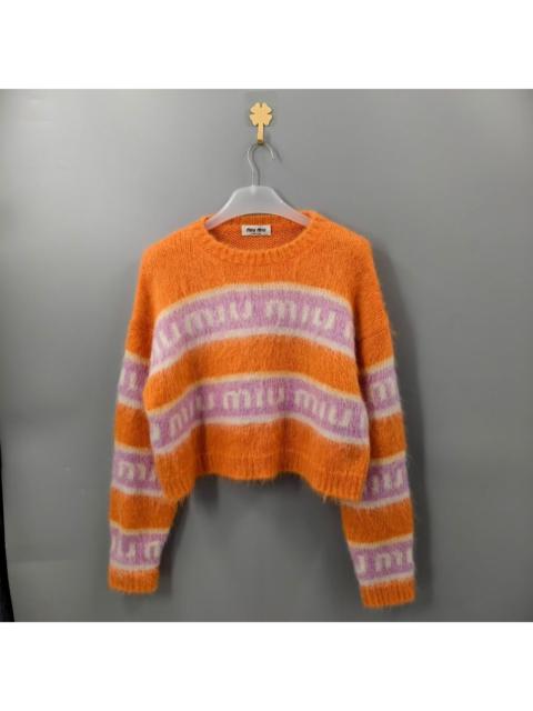 Miu Miu Miu Miu multicolor striped knit sweater
