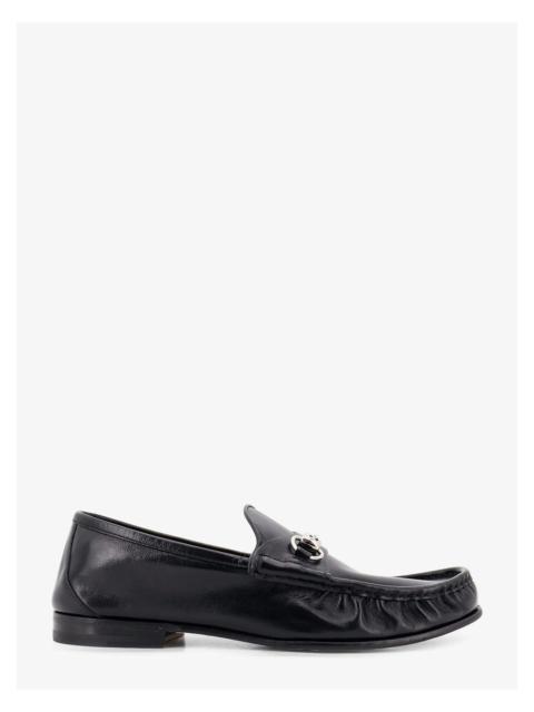 GUCCI Gucci Lugano Leather Loafers Black Men