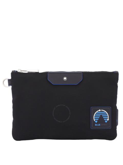 Montblanc Montblanc Black Blue Nylon Spirit Small Pouch
