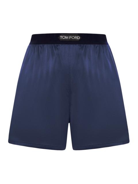 TOM FORD SHORTS IN STRETCH SILK SATIN