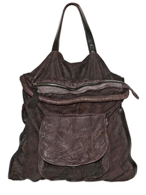 Other Designers Giorgio Brato - Brown washed Leather shoulder bag.Like Rick Owens or Julius