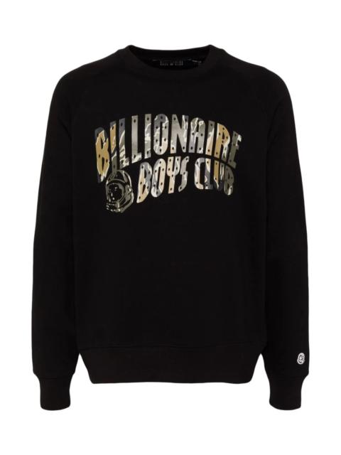 BILLIONAIRE BOYS CLUB CAMOUFLAGE ARCH LOGO CREWNECK SWEATSHIRT