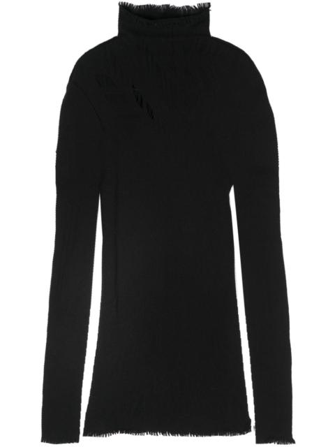 Issey Miyake Women Nylon Turtle-Neck Top