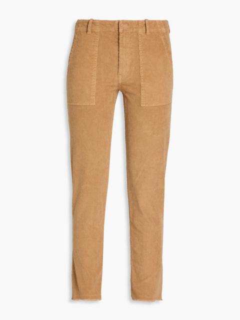 NILI LOTAN Jenna cropped cotton-blend corduroy slim-leg pants