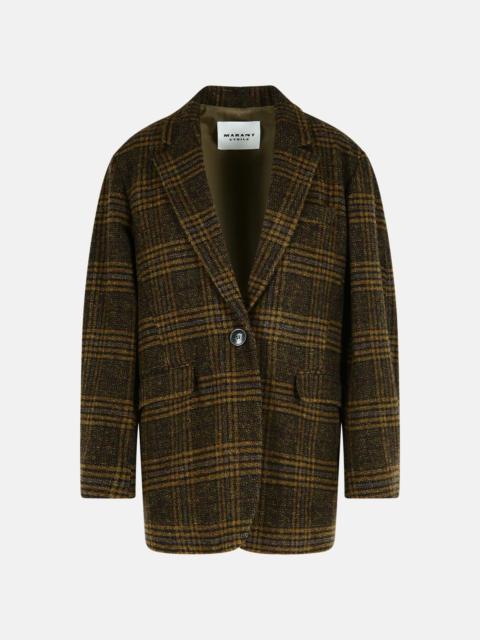 Isabel Marant Étoile 'GESINA' KHAKI VIRGIN WOOL BLAZER