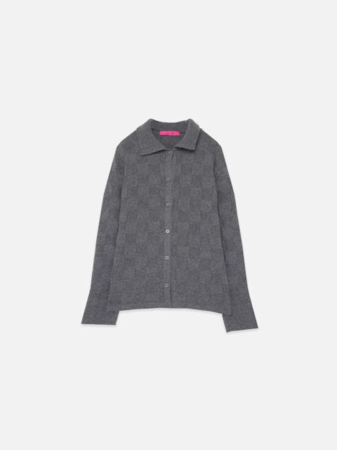 The Elder Statesman CHECKERBOARD WOMEN'S TOP