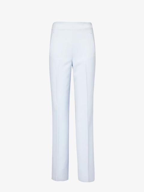 ROLAND MOURET Centre-crease wide-leg high-rise stretch-woven trousers