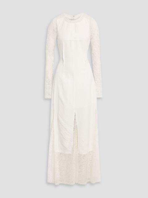 SIMKHAI Brinda corded lace and cloqué gown