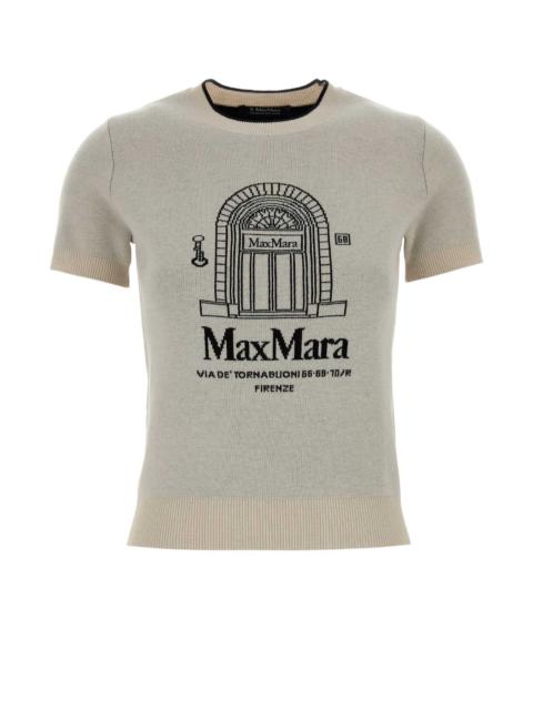 'S Max Mara S Maxmara Women Sand Wool Blend Euforia Sweater