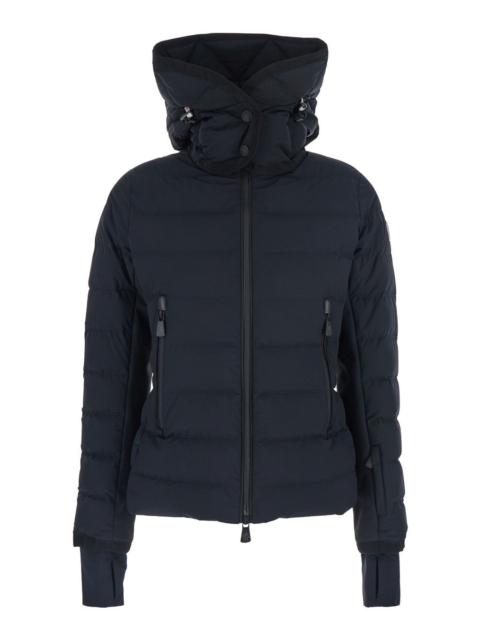 Moncler Grenoble Moncler Grenoble Women 'Lamoura' Black Down Jacket With Fixed Hood And Logo Patch On The Sleeve In T