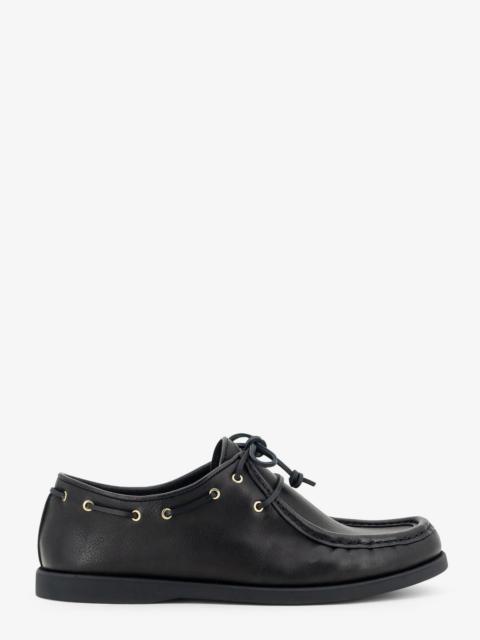 CELINE Celine Leather Lace-Up