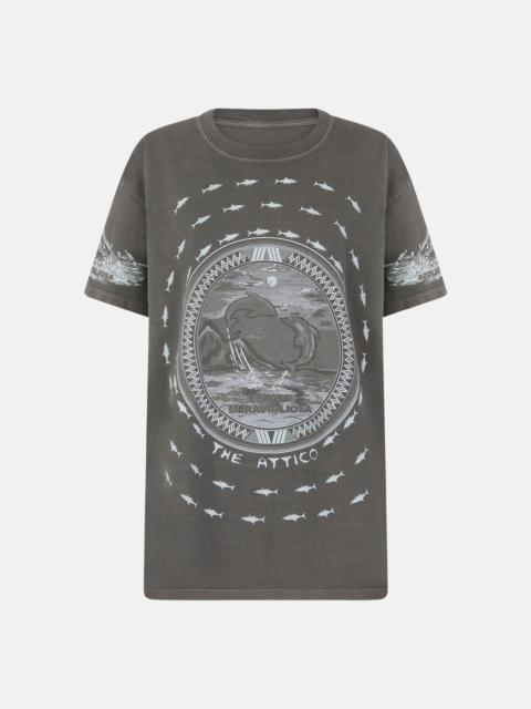 THE ATTICO FADED BLACK T-SHIRT