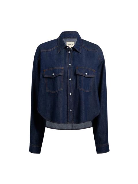 KHAITE Denim Grenon Top