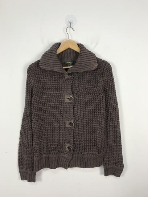 Other Designers Eddie Bauer - Eddie Bauer Cotton Acrylic Wafle Woven Stich Knit Cardigan