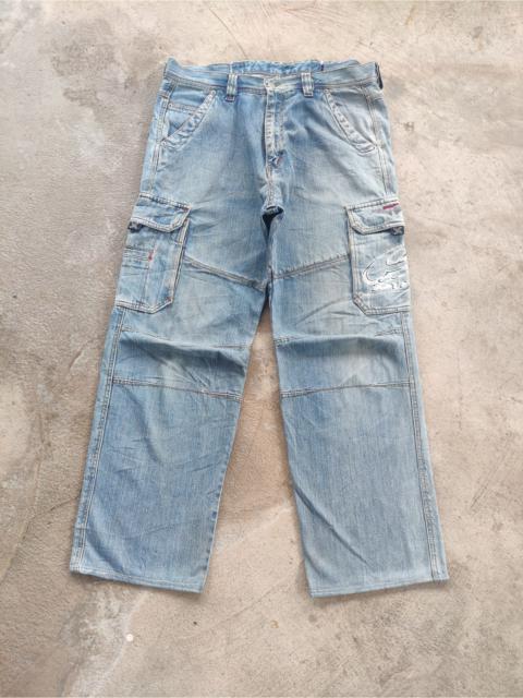 Other Designers Japanese Brand - Vintage Piko Baggy Jean Cargo Multipocket Faded Denim