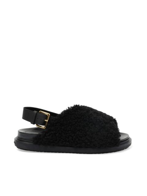 Marni Fussbett Incrocioco Sandals in Black