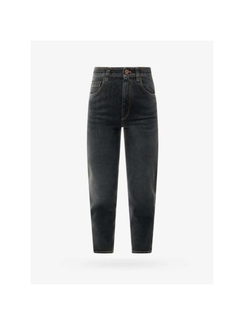Brunello Cucinelli Brunello Cucinelli Black Denim Tapered Trousers
