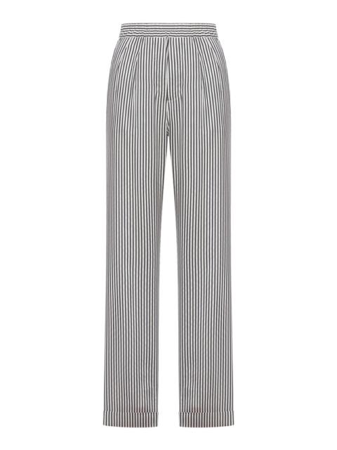 TOM FORD Tom Ford Women Striped Silk Trousers