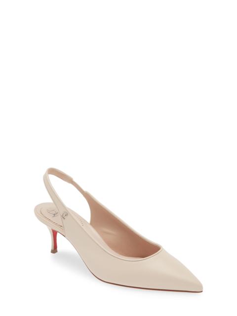 Christian Louboutin Christian Louboutin Sporty Kate Slingback Pump in Leche/lin Leche at Nordstrom