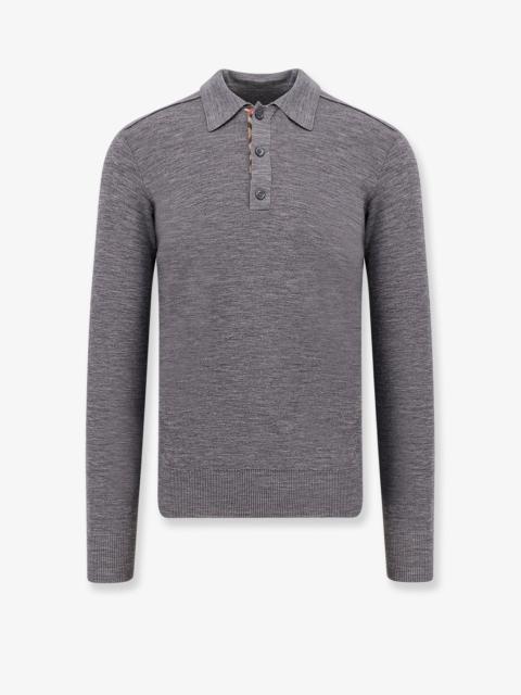 Burberry Men Wool Polo Sweater