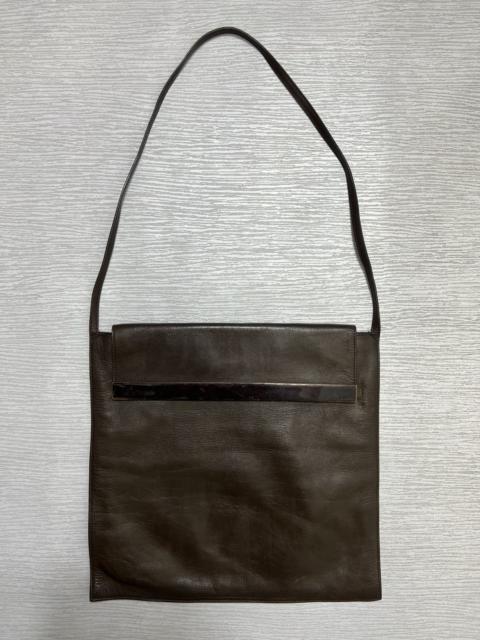GUCCI Gucci - Tom Ford - FW01 Brown Leather Shoulder Bag