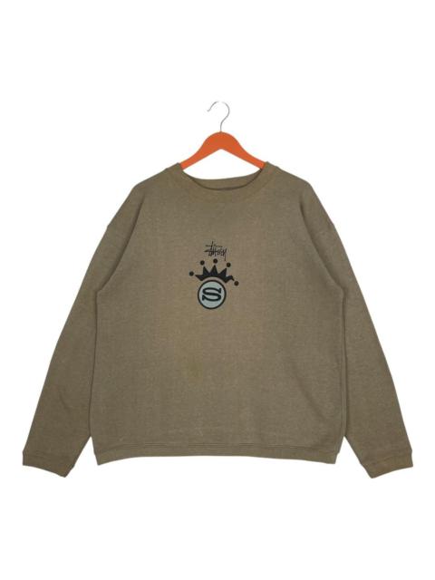 Stüssy Vintage USA Stussy Chest Logo Miror Print Boxy Sweatshirt