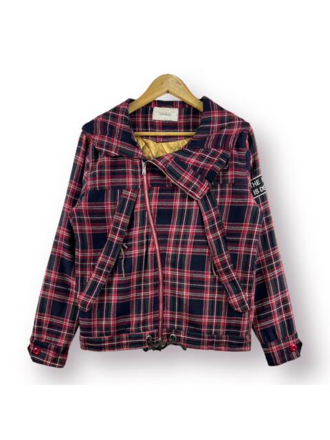 Other Designers Seditionaries - 🔥PUNK 💀 RED TARTAN DEVILOCK JAPON DOUBLE COLLAR HOOD - M