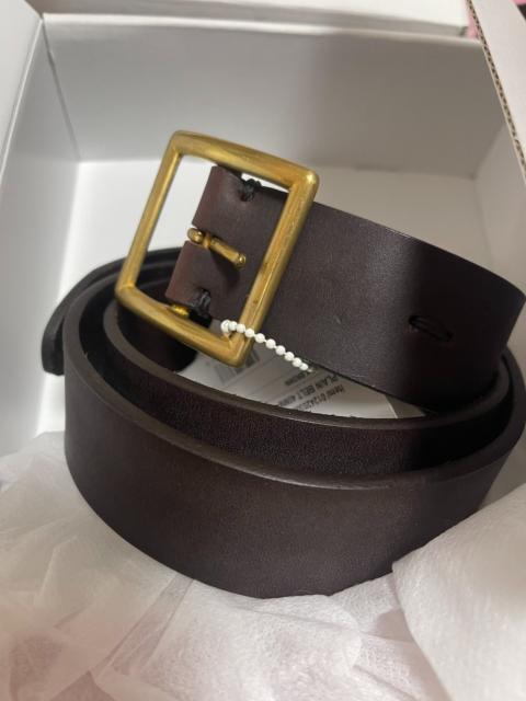 visvim VISVIM 24AW Plain Belt 40mm dk brown leather