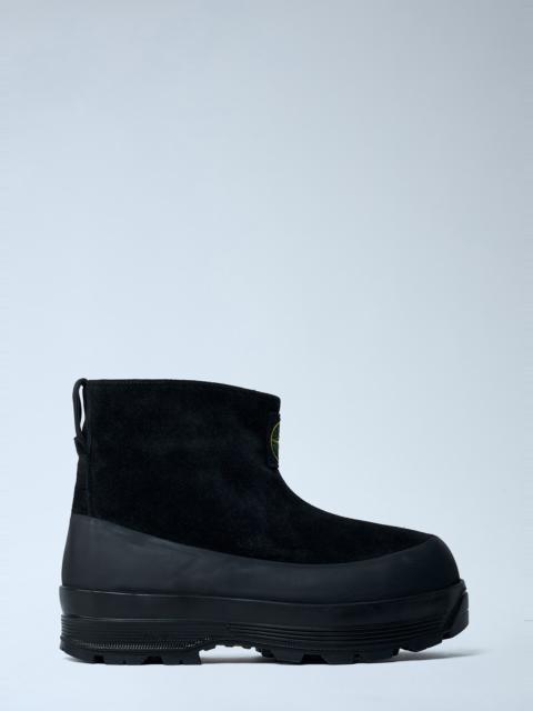 Stone Island Suede Logo Patch Boots