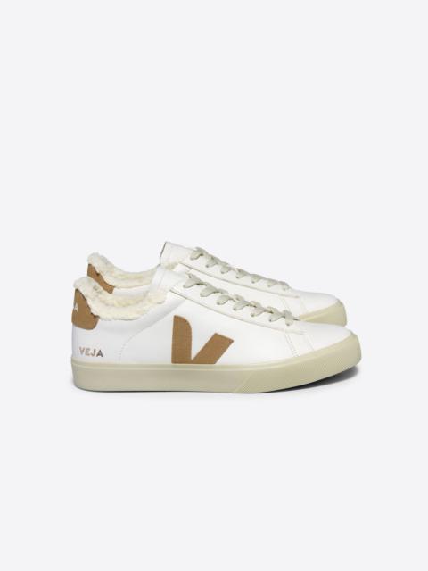 VEJA CAMPO FURED LEATHER WHITE DESERT