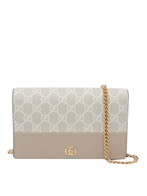 GUCCI Gucci Gg Marmont Bi-Colour Mini Chain Bag