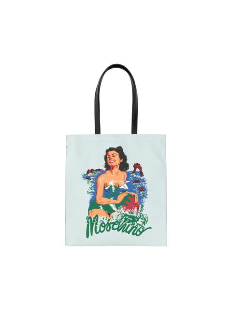 Moschino Hawaiian Print Tote Bag
