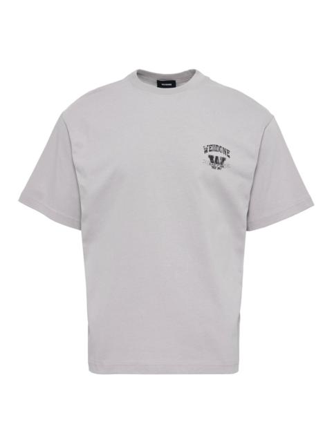 We11done Light Grey University Logo T-Shirt