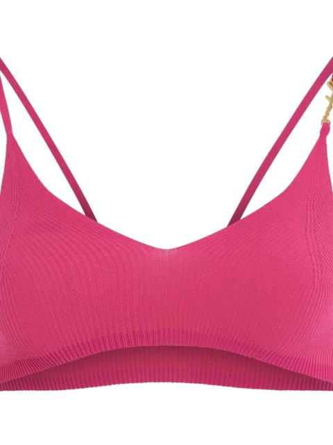 JACQUEMUS Pralu Bra Top in Pink