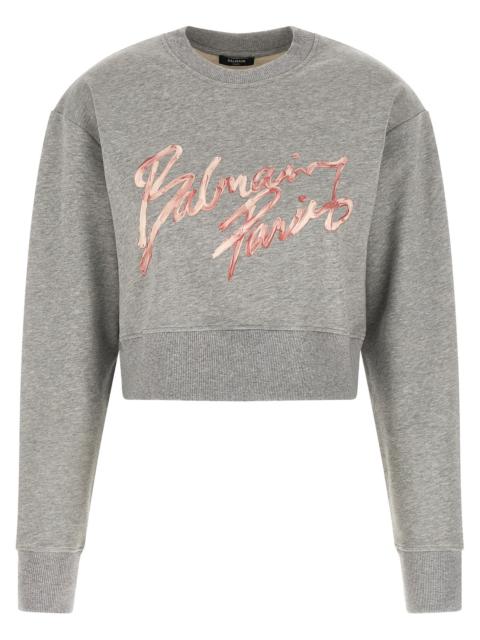 Balmain Balmain Paris Sweatshirt Gray