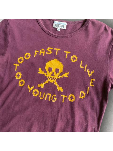 Vivienne Westwood Digi Too Fast To Live Too Young To Die T Shirt