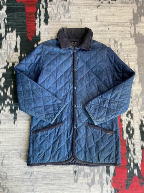 Other Designers Lavenham Quilted Blue Denim Jacket