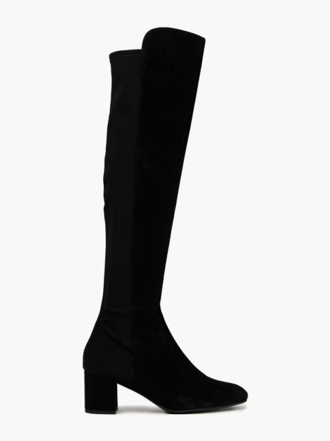 Stuart Weitzman Gillian 60 microstretch and suede over-the-knee boots
