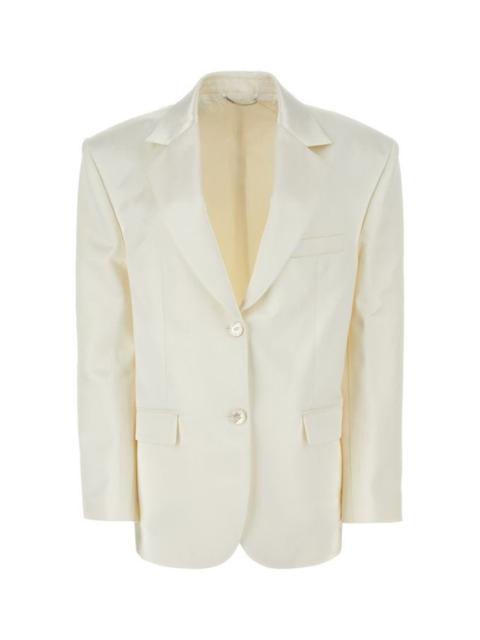 MAGDA BUTRYM Magda Butrym Woman Ivory Cotton Blend Blazer