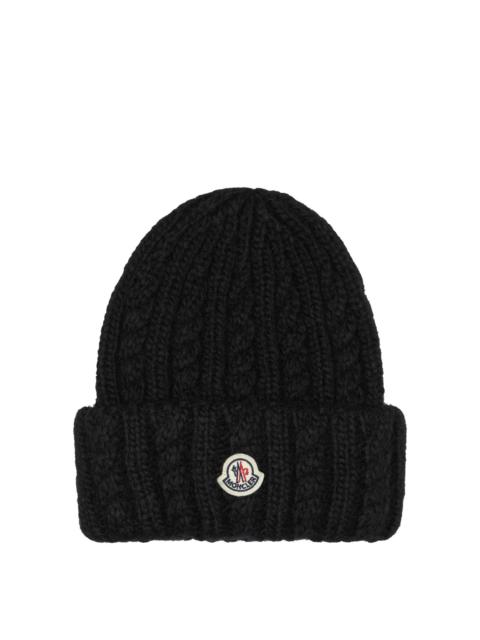 Moncler Moncler Alpaca-blend Beanie Black