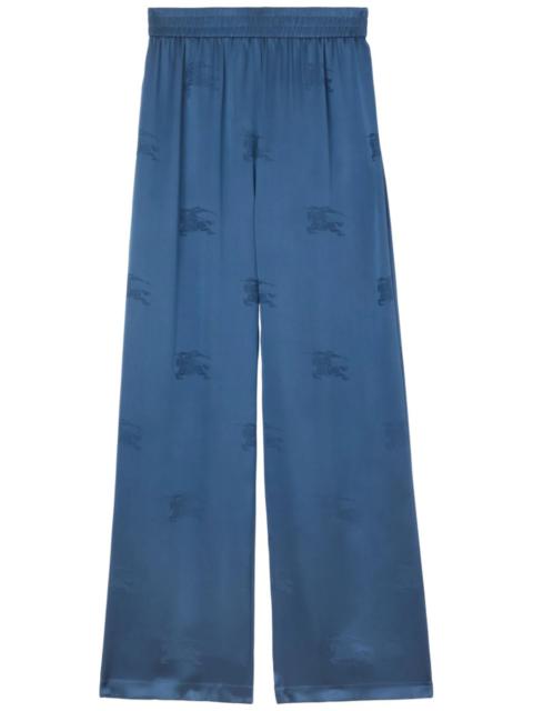 Burberry BURBERRY - Women Alex Silk Logo Pattern Trousers
