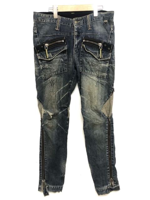 PPFM Distressed Japanese Brand PPFM Jeans