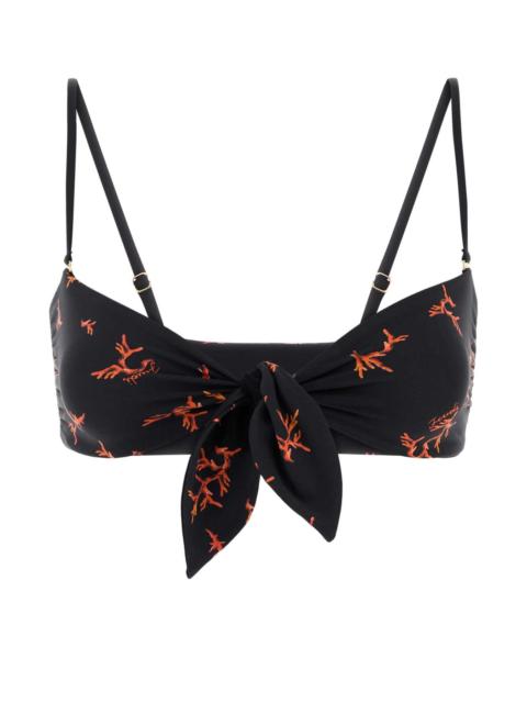 FENDI Fendi Women Printed Stretch Nylon Bikini Top