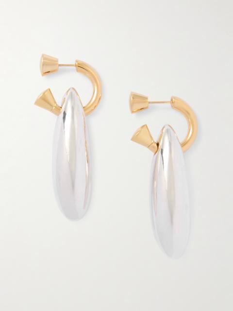 Bottega Veneta Gold-plated And Silver Earrings