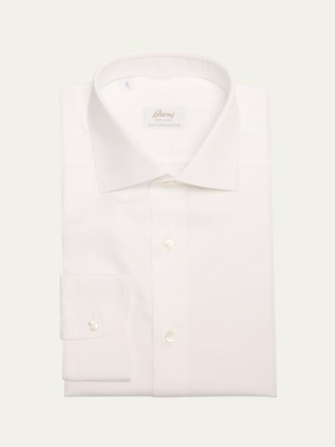 Brioni Men's Sea Island Cotton Herringbone Dress Shirt