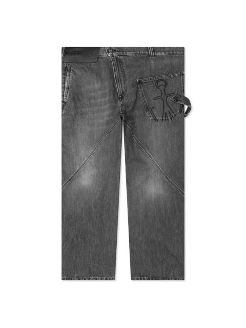 JW Anderson TWISTED WORKWEAR JEANS - GREY