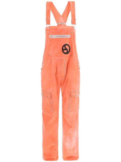 Acne Studios Cotton Overalls With Studs